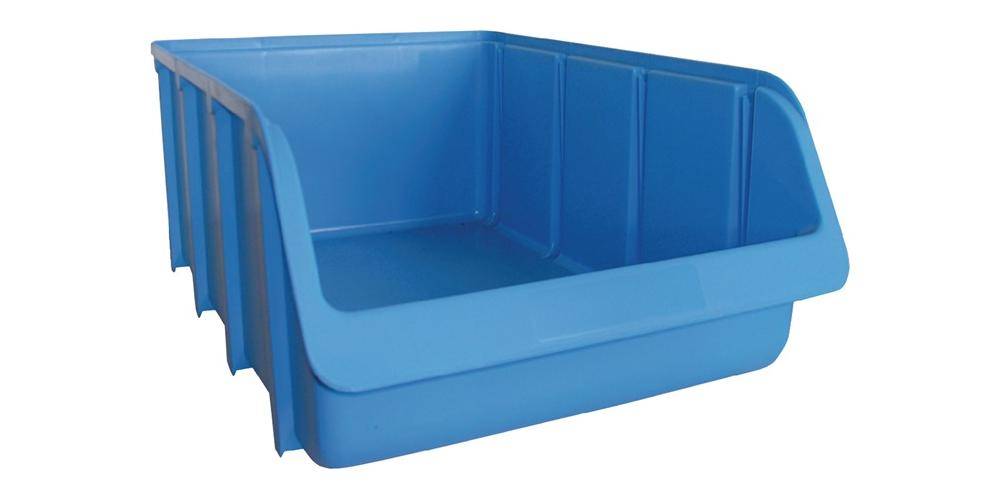 Hünersdorff Sichtlagerkasten L489/422xB312xH184mm PP blau stapelbar