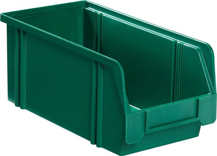 Sichtlagerkasten LK L350/300xB200xH200mm PS grün LA-KA-PE
