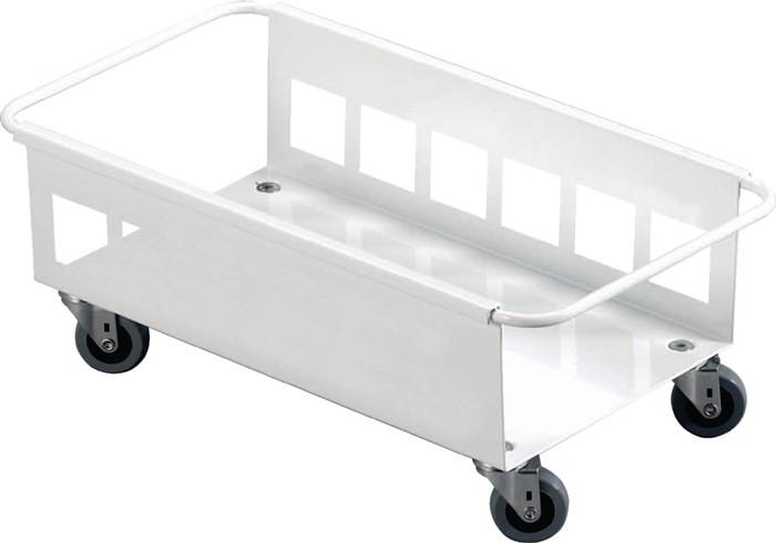 Fahrgestell m.4 Lenkrollen Wertstoffsammler 60l weiß DURABLE