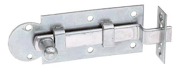 Fensterriegel L.80mm B.30mm Form gekr.STA galv.verz.d.pass.Ausschub 12mm GAH