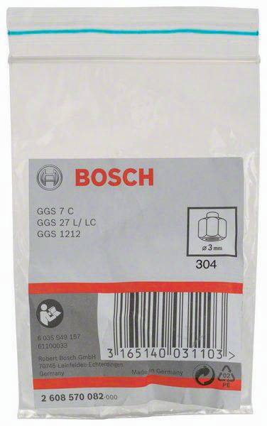 Spannzange D.3mm m.Spannmutter f.GGS 7C/GGS 27L/GGS 27LC/GGS 1212 Prof. Bosch