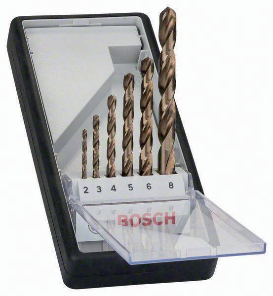 Metallbohrer-Set HSS-Co Robust Line HSS-Co DIN338 6tlg. D.2-8mm Gr.A Bosch