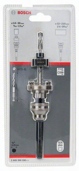 Bohrfutteradapter f. D.14-210mm SDS-plus m.HSS-G-Zentrierbohrer Bosch