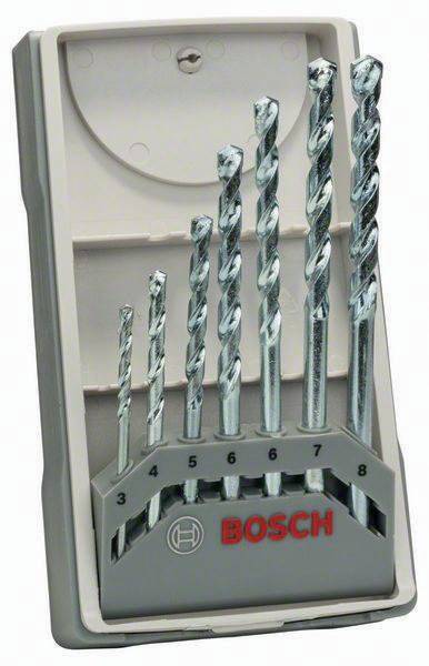Steinbohrer-Set CYL-1 Impact 7-tlg.D.3/4/5/6/6/7/8mm HM-bestückt Bosch