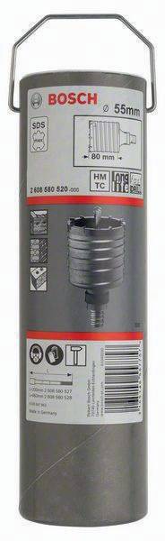 Hohlbohrkrone SDS-max-9 Core Cutter Arbeits-L.109mm D.55mm 6Schneiden 2tlg.BOSCH