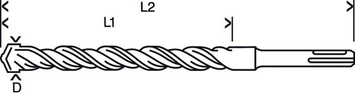 Hammerbohrer Plus-5 D.15,0mm Arbeits-L.200mm L.260mm SDS-Plus 1 St.BOSCH