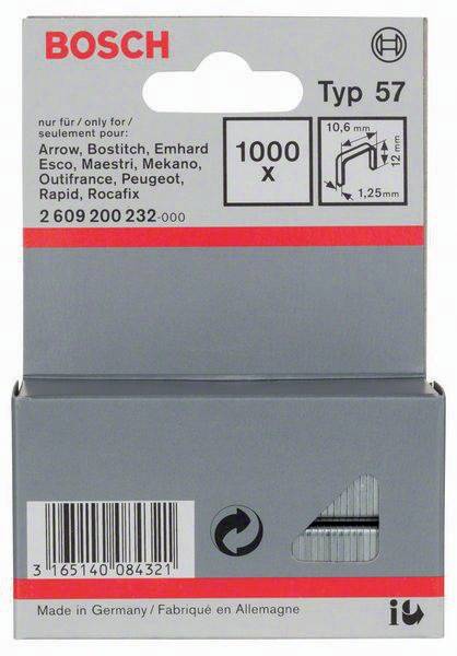 Flachdrahtklammer Typ 57 BxL 10,6x12mm Dicke 1,25mm Bosch