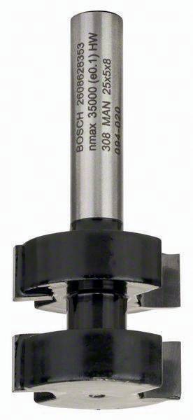 Federfräser Arbeits-L.5mm D.25mm Schaft 8mm L.58mm Bosch