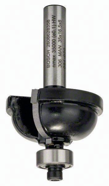 Profilfräser F Arbeits-L.16,5mm D.35mm L.59mm Schaft 8mm Radius 9,5mm Bosch