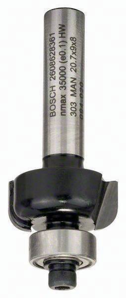 Profilfräser E Arbeits-L.9mm D.20,7mm L.53mm Schaft 8mm Radius 4mm Bosch