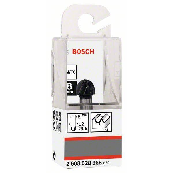 Bosch Hohlkehlfräser, 8 mm, R1 6 mm, D 12 mm, L 9,2 mm, G 40 mm