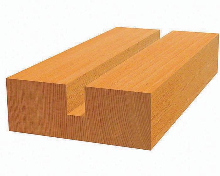 Nutfräser Standard for Wood Arbeits-L.25,4mm D.10mm L.56mm Schaft 8mm Bosch