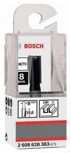 Nutfräser Standard for Wood Arbeits-L.20mm D.10mm L.51mm Schaft 8mm Bosch