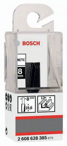 Nutfräser Standard for Wood Arbeits-L.20mm D.12mm L.51mm Schaft 8mm Bosch