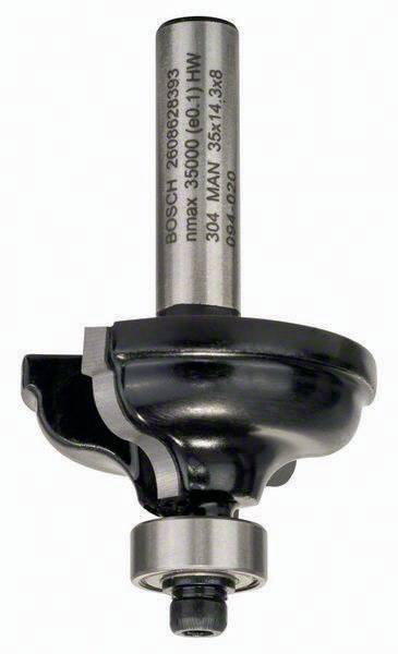 Profilfräser A Arbeits-L.14,3mm B.11mm L.57mm Schaft 8mm Radius 4,8mm Bosch