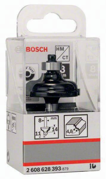 Profilfräser A Arbeits-L.14,3mm B.11mm L.57mm Schaft 8mm Radius 4,8mm Bosch