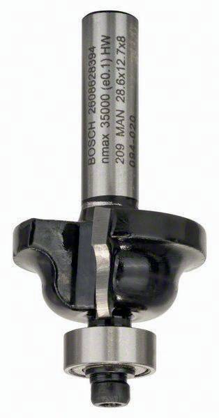 Profilfräser B Arbeits-L.12,7mm B.8mm L.54mm Schaft 8mm Radius 4mm Bosch