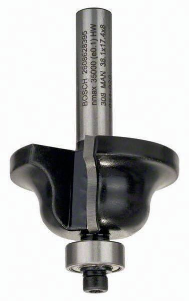 Profilfräser B Arbeits-L.17,4mm B.12,7mm L.61mm Schaft 8mm Radius 6,3mm Bosch