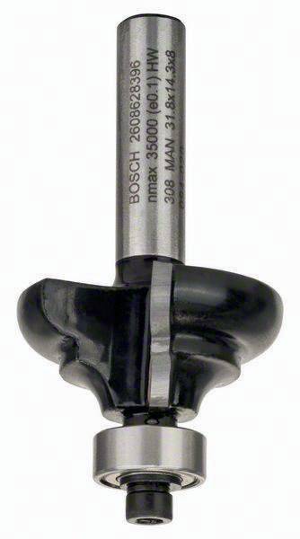 Profilfräser C Arbeits-L.14,3mm B.9,5mm L.57mm Schaft 8mm Radius 4,8mm Bosch