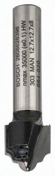 Profilfräser H Arbeits-L.12,7mm D.12,7mm L.46mm Schaft 8mm Radius 2,4mm Bosch