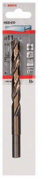 Metallbohrer HSS-Co DIN338 Arbeits-L.94mm D.11mm L.142mm BOSCH