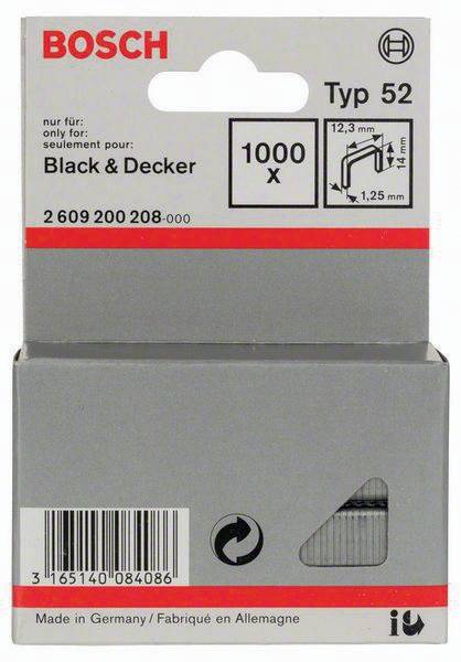 Flachdrahtklammer Typ 52 BxL 12,3x14mm Dicke 1,25mm Bosch