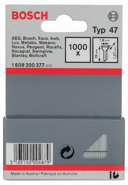 Nagel Typ 47 LxB 19x1,8mm Dicke 1,27mm 1000er Pack Bosch