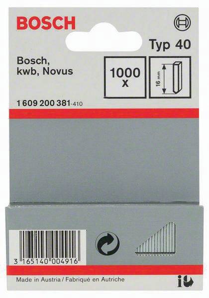 Tackerstift Typ 40 1000-tlg.L.16mm f.Tacker von Bosch/Kwb/Novus Bosch