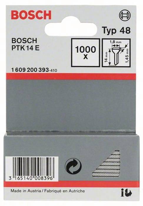 Nagel Typ 48 LxB 14x1,8mm Dicke 1,45mm 1000er Pack Bosch