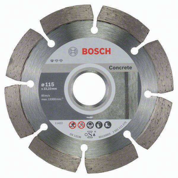 Diamanttrennscheibe Standard for Concrete 10-tlg.D.115mm Segment-H.10mm 10erPack
