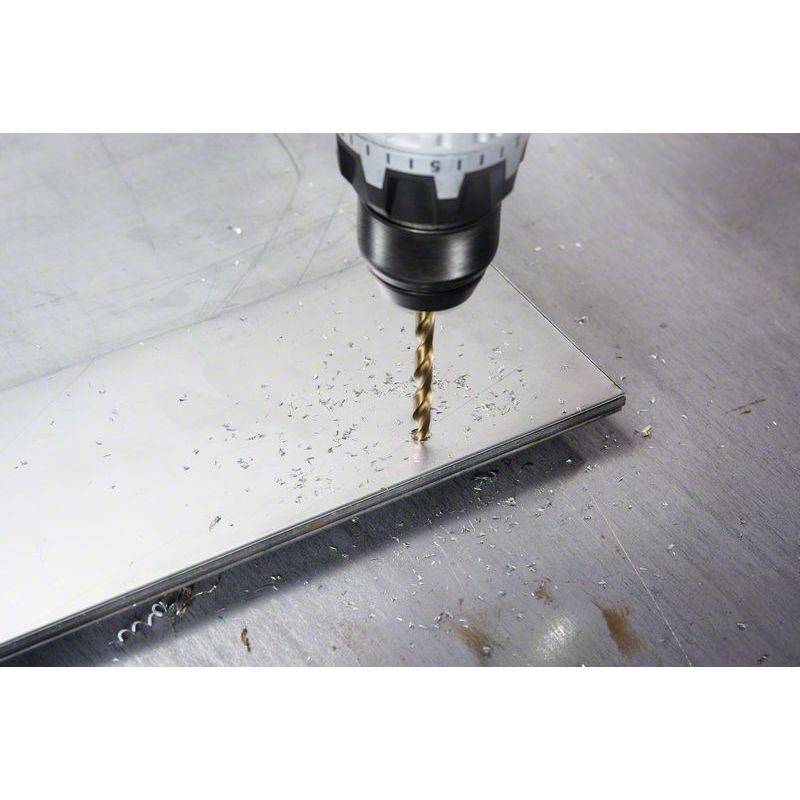 Bosch Metallbohrer HSS-Co, DIN 338, 4,3 x 47 x 80 mm, 10er-Pack