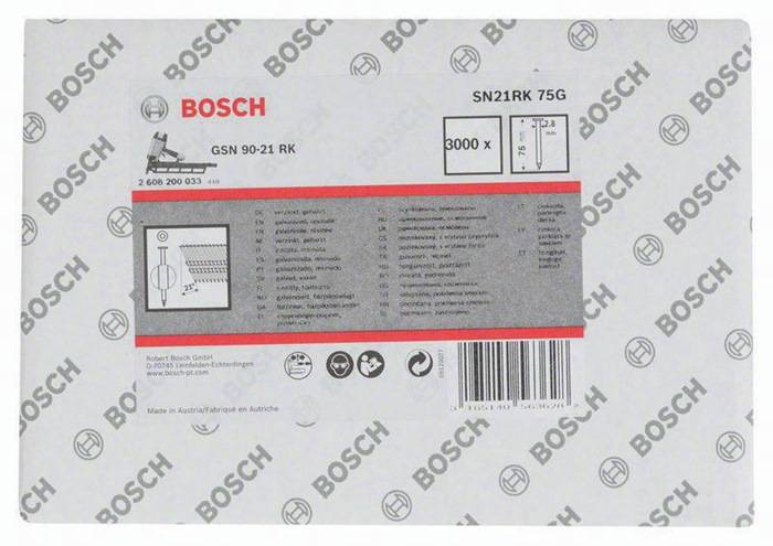 Rundkopfstreifennagel SN21RK 75G Kopf-D.7mm L.75mm Schaft-D.2,8mm glatt verzinkt