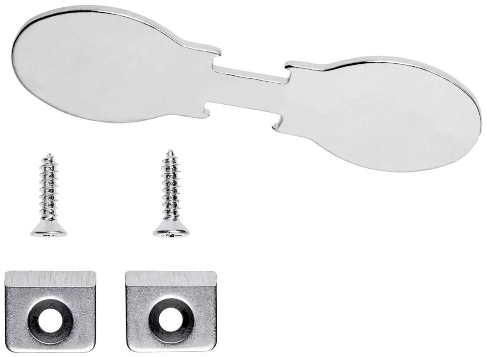 Metall-Schmetterlingsrahmen-Verbinder mit Schraube und quadratischen Platten für DIY-Montage oder Reparaturen.