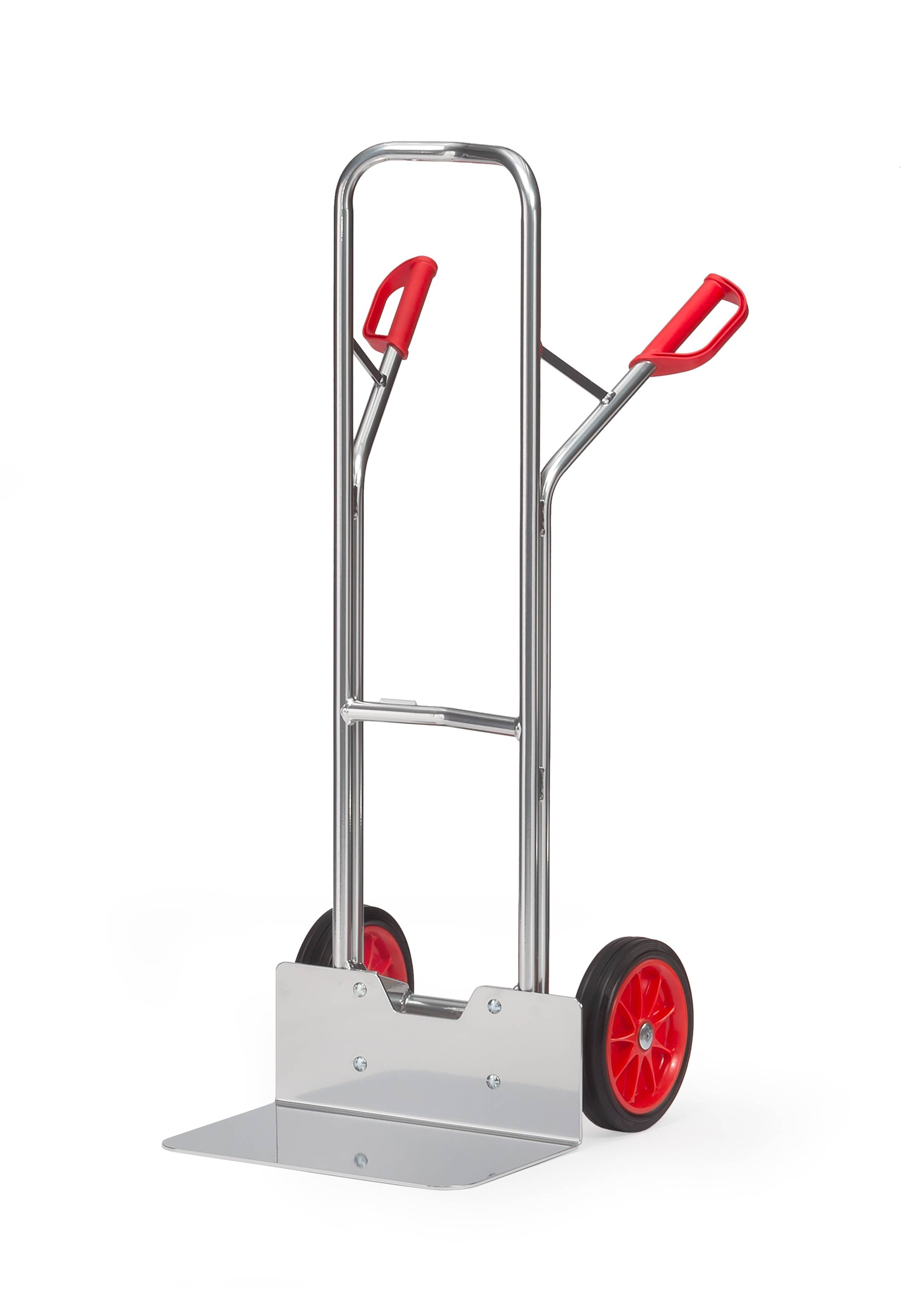 Fetra Alukarre mit Vollgummibereifung Höhe 1300mm Schaufel 300x480mm