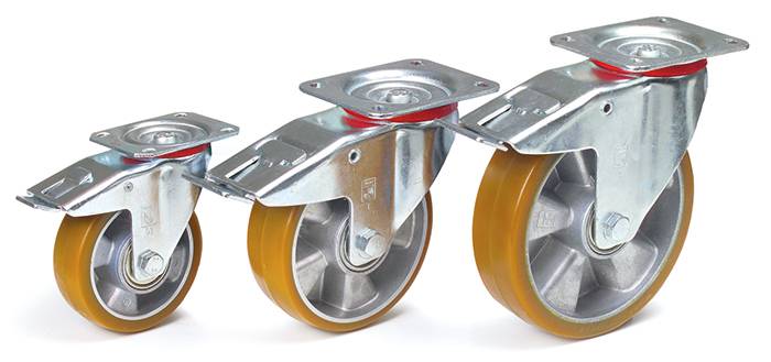 Lenkrolle mit Feststeller 200 x 50 mm