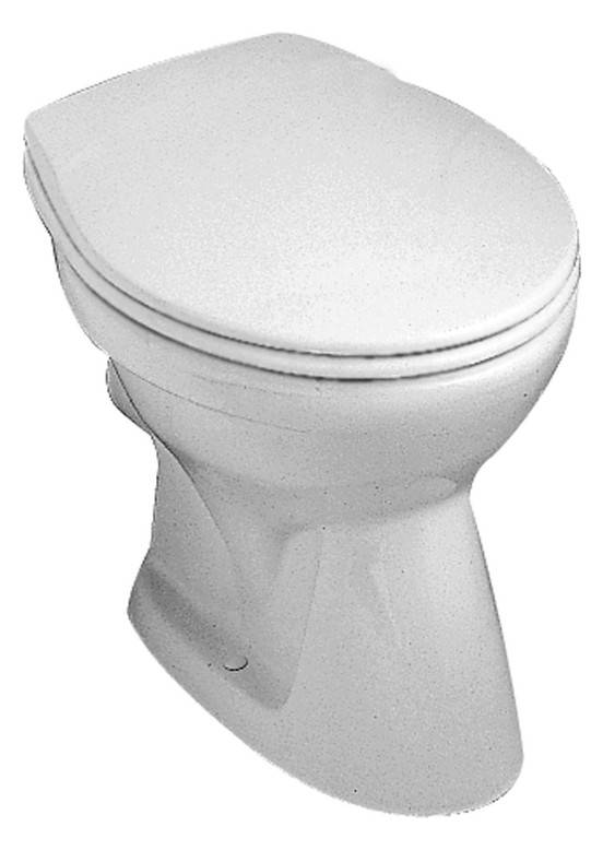 V+B Stand-Tiefspül-WC Saval 2.0 Abgang waagrecht 360x470mm weiß