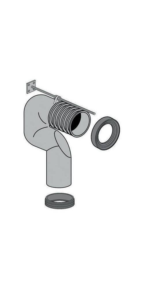Villeroy & Boch V&B Vario-Abflussbogen für Abgang senkrecht, d= 100mm
