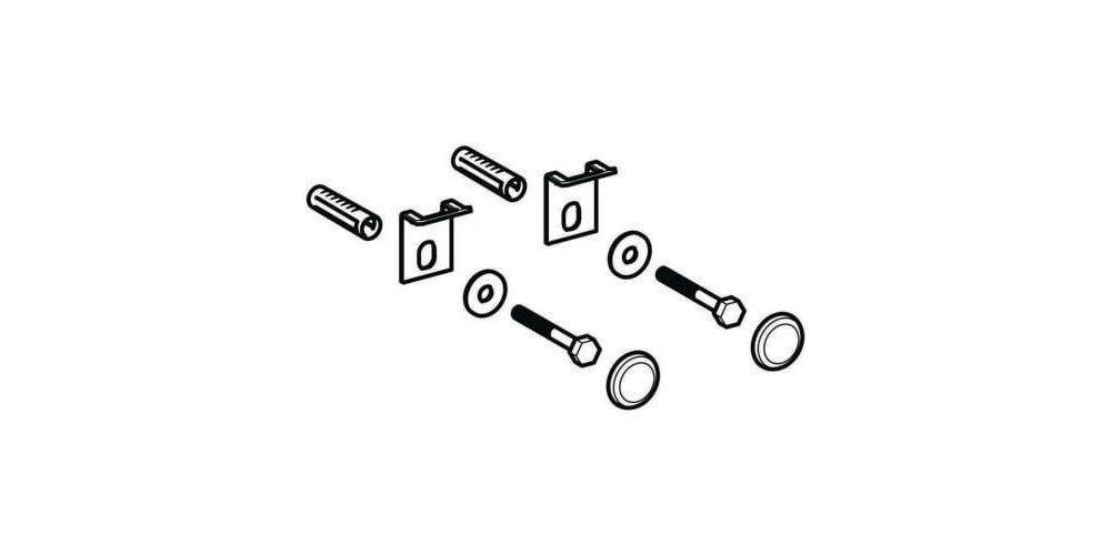 Geberit Urinal-Befestigungssatz mit Abdeckkappen weiß