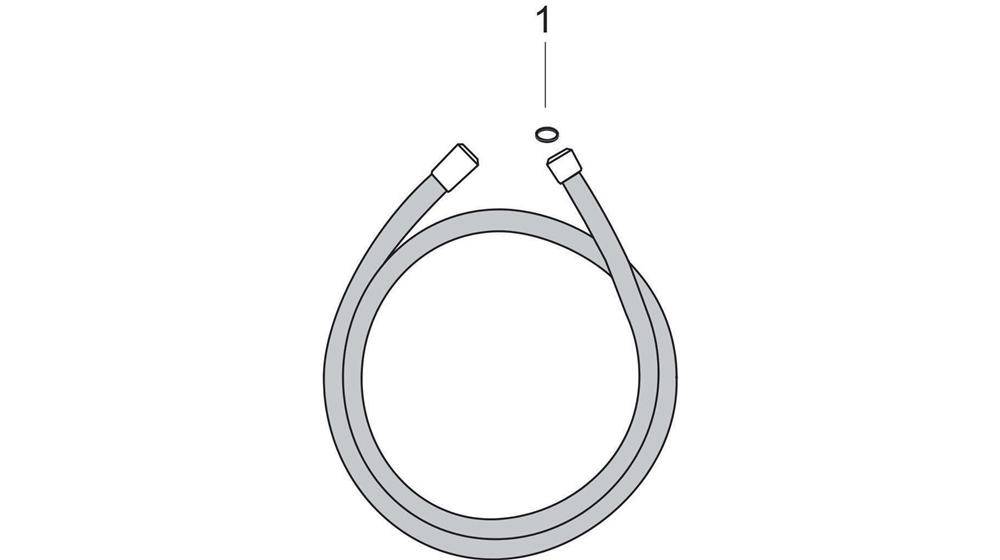 hansgrohe HG Brauseschlauch ISIFLEX 1250mm chrom