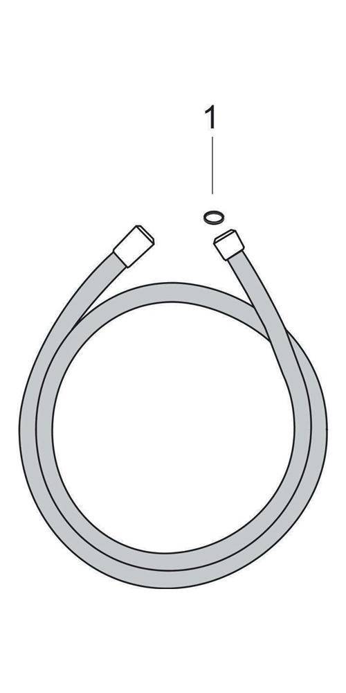 hansgrohe HG Brauseschlauch ISIFLEX 2000mm chrom