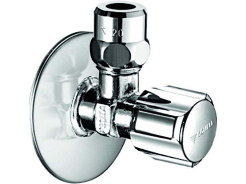 SCHELL 049120699 Eckregulierventil COMFORT chrom, kurze Bauform 1/2Zoll x 3/8Zol