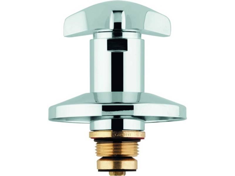 GROHE 11505000 Oberteil Trecorn-Griff chrom Markierung rot