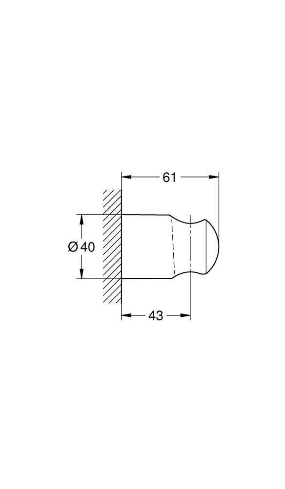 GROHE Handbrausehalter RELEXA ni verstb chr chrom