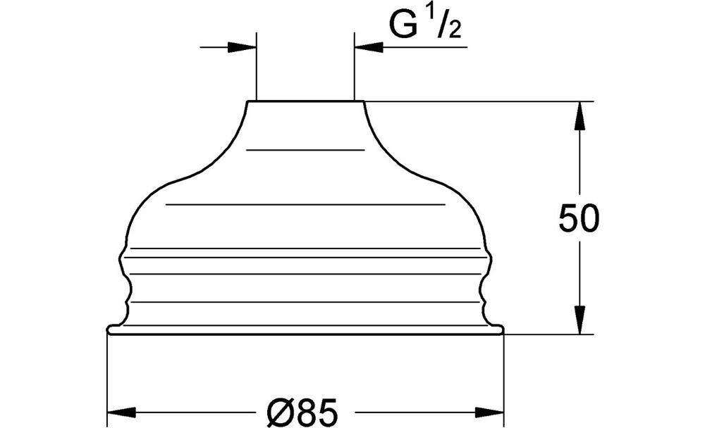 GROHE Kopfbrause RELEXA BASIC 85 d= 85mm chr