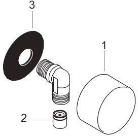 Hansgrohe Schlauchanschluss Fixfit Axor mit Rückflussverhinderer 1/2, verchromt