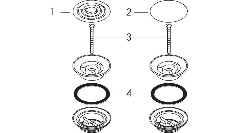 hansgrohe HG Ablaufgarnitur für Waschbecken chrom