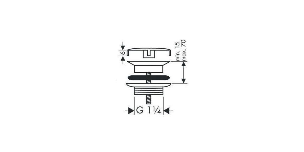 hansgrohe HG Ablaufgarnitur für Waschbecken chrom