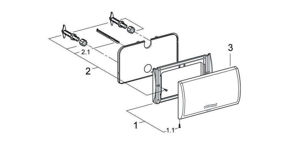 GROHE Abdeckplatte CLASSIC 330 330x190mm f Spülkasten 6-9 l we