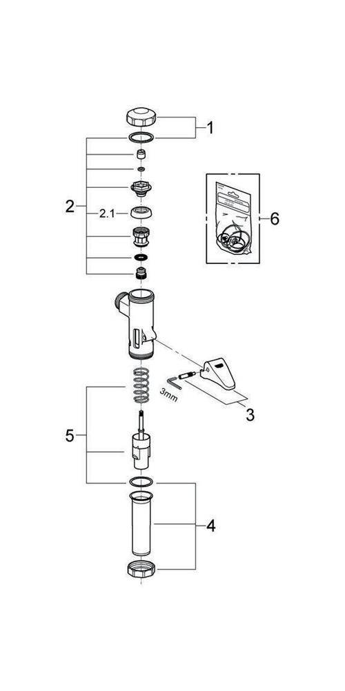 GROHE DAL-Vollautomatic-Spüler f WC 3/4Zoll chr