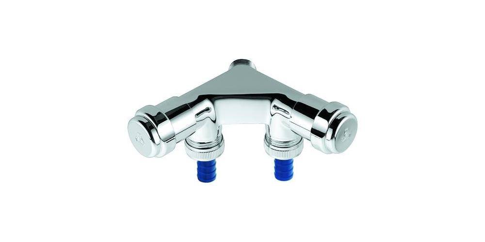 GROHE WAS Doppelventil Einfach 1/2Zoll 1-fach chr chrom